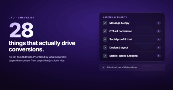 Landing Page Checklist: 28 Things That Actually Drive Conversions