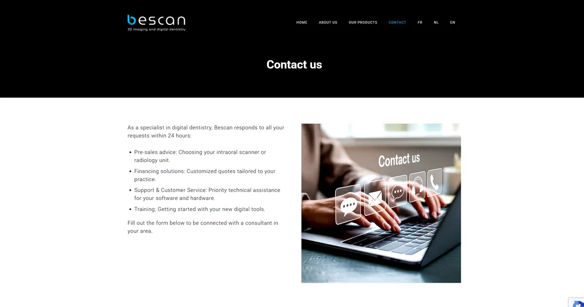 Bescan original old contact page before redesign