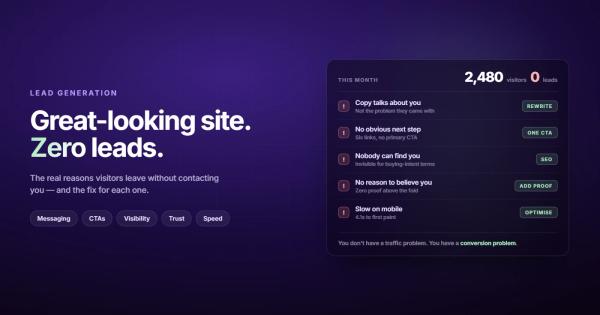 Why Your Website Is Not Generating Leads (And How to Fix It)