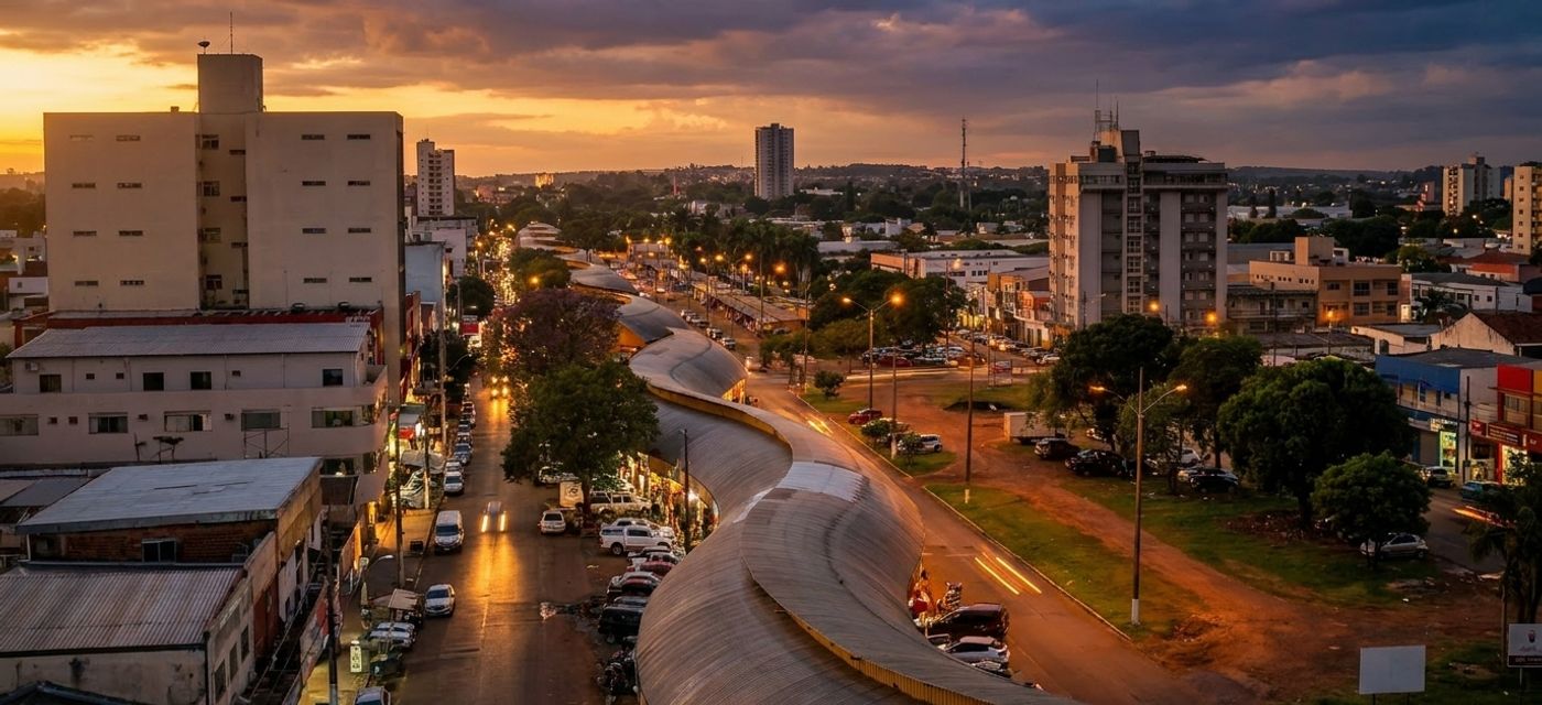 Vista de Pedro Juan Caballero, Paraguai