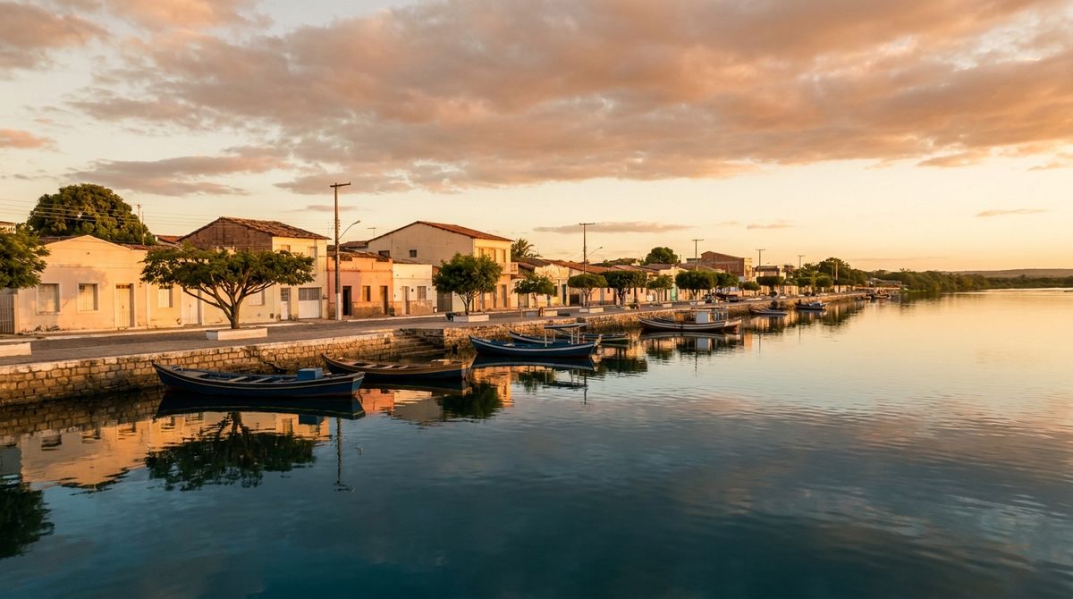 Cidade no Paraguai ao entardecer, começo de vida depois da residência no Paraguai aprovada