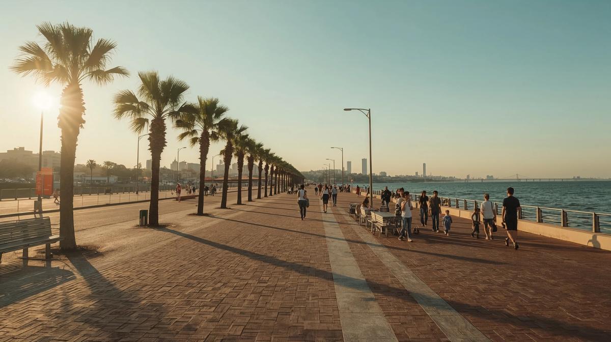 Orla revitalizada de Encarnación no Paraguai, cidade preferida por brasileiros pela qualidade de vida