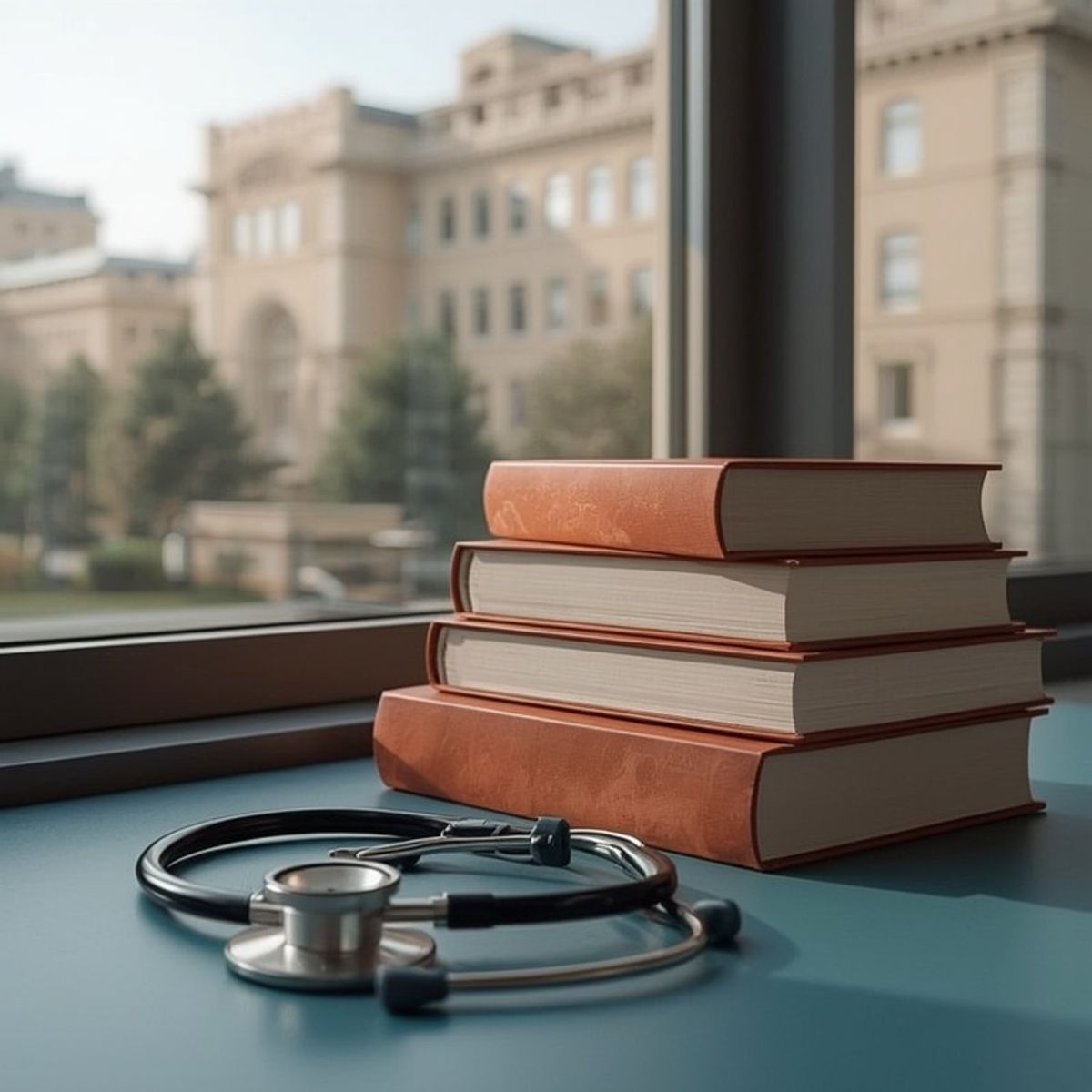 Material de estudo de medicina em universidade paraguaia