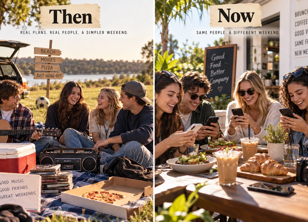 Then vs Now: How We Actually Spent Weekends Before Smartphones