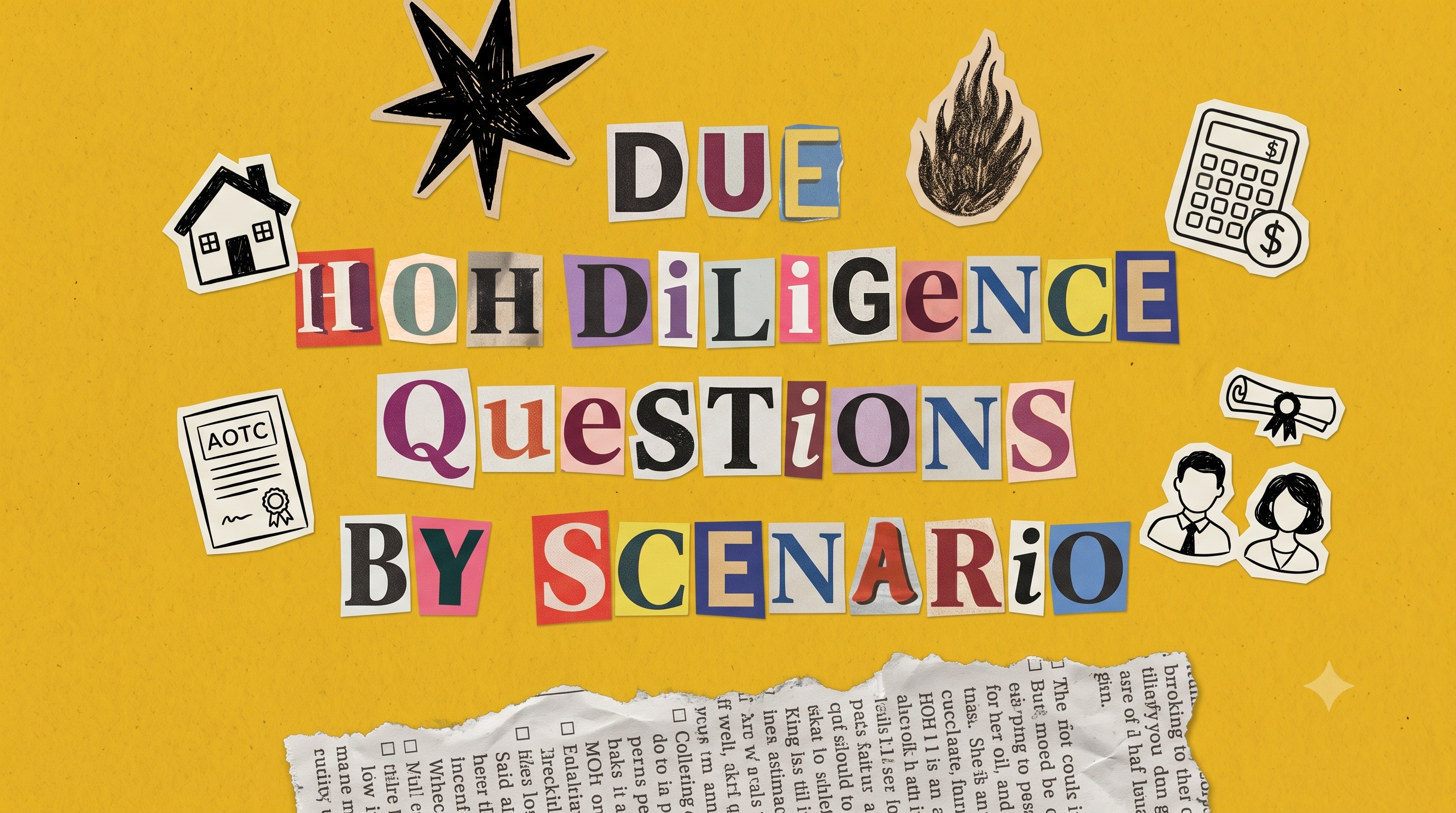 The Due Diligence Questions You Should Be Asking, By Scenario