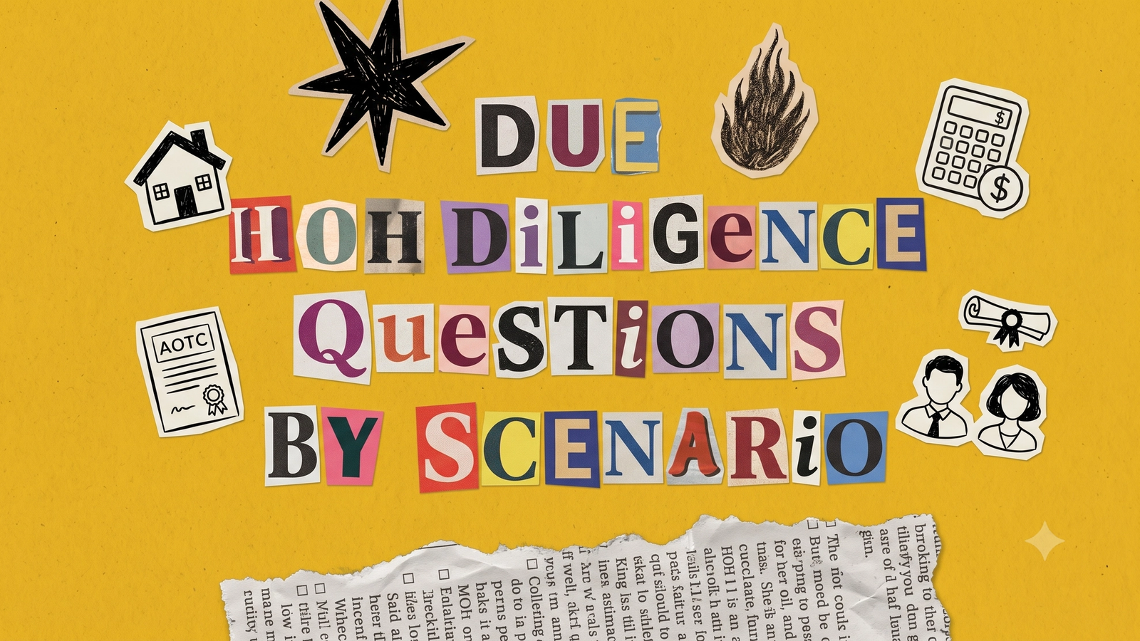 The Due Diligence Questions You Should Be Asking, By Scenario