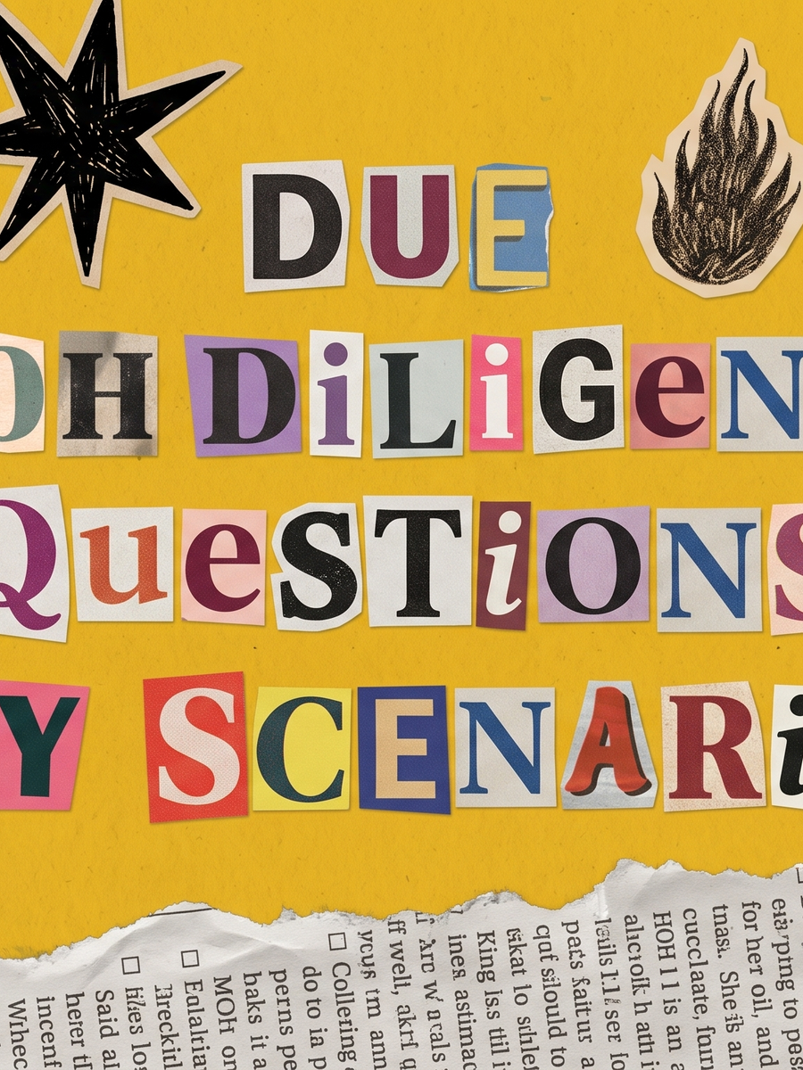 The Due Diligence Questions You Should Be Asking, By Scenario