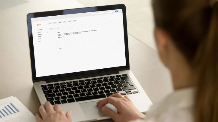 Illustration of digital marketing email templates with envelopes, awareness funnel, and copy elements