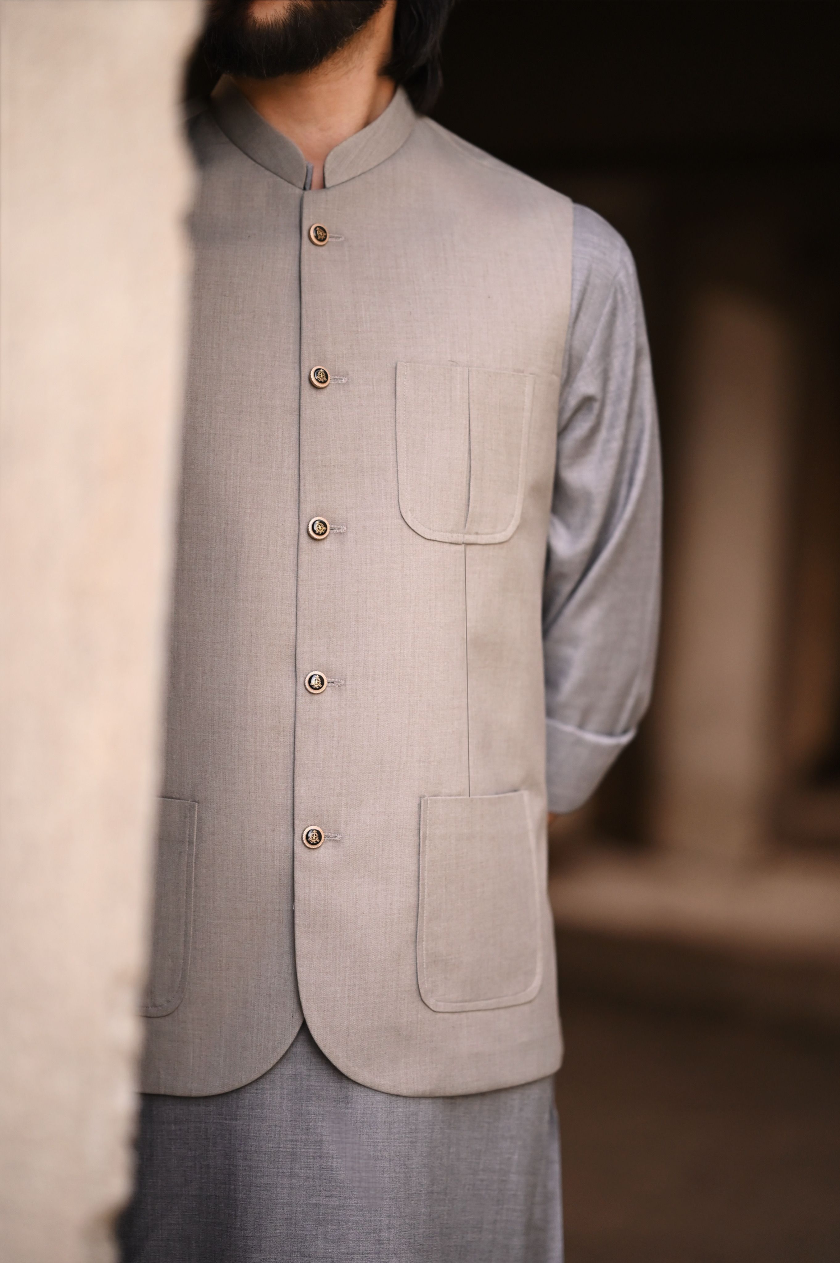 Light Gray Goldwyn Waistcoat