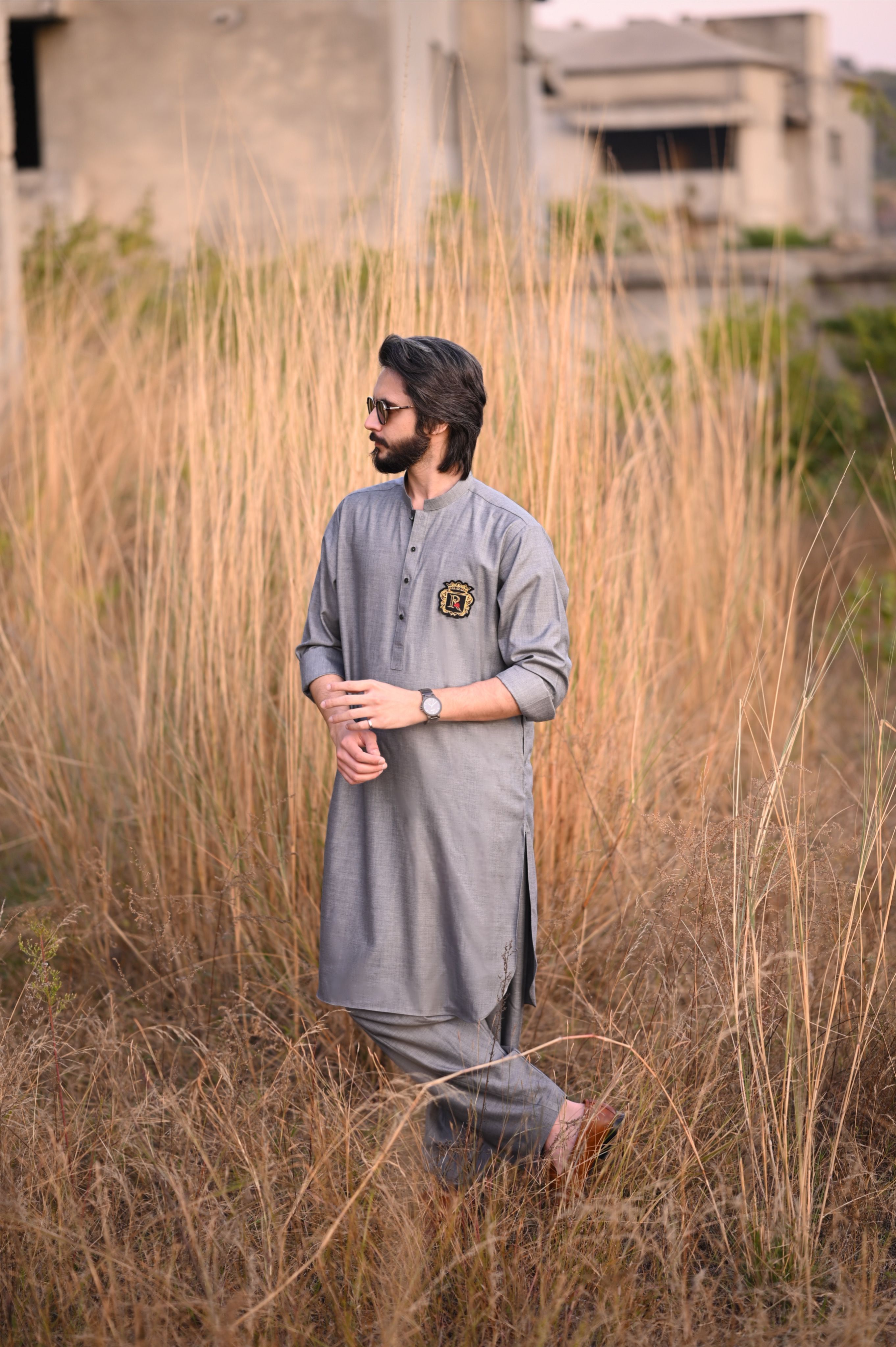 Light Gray Kameez Shalwar