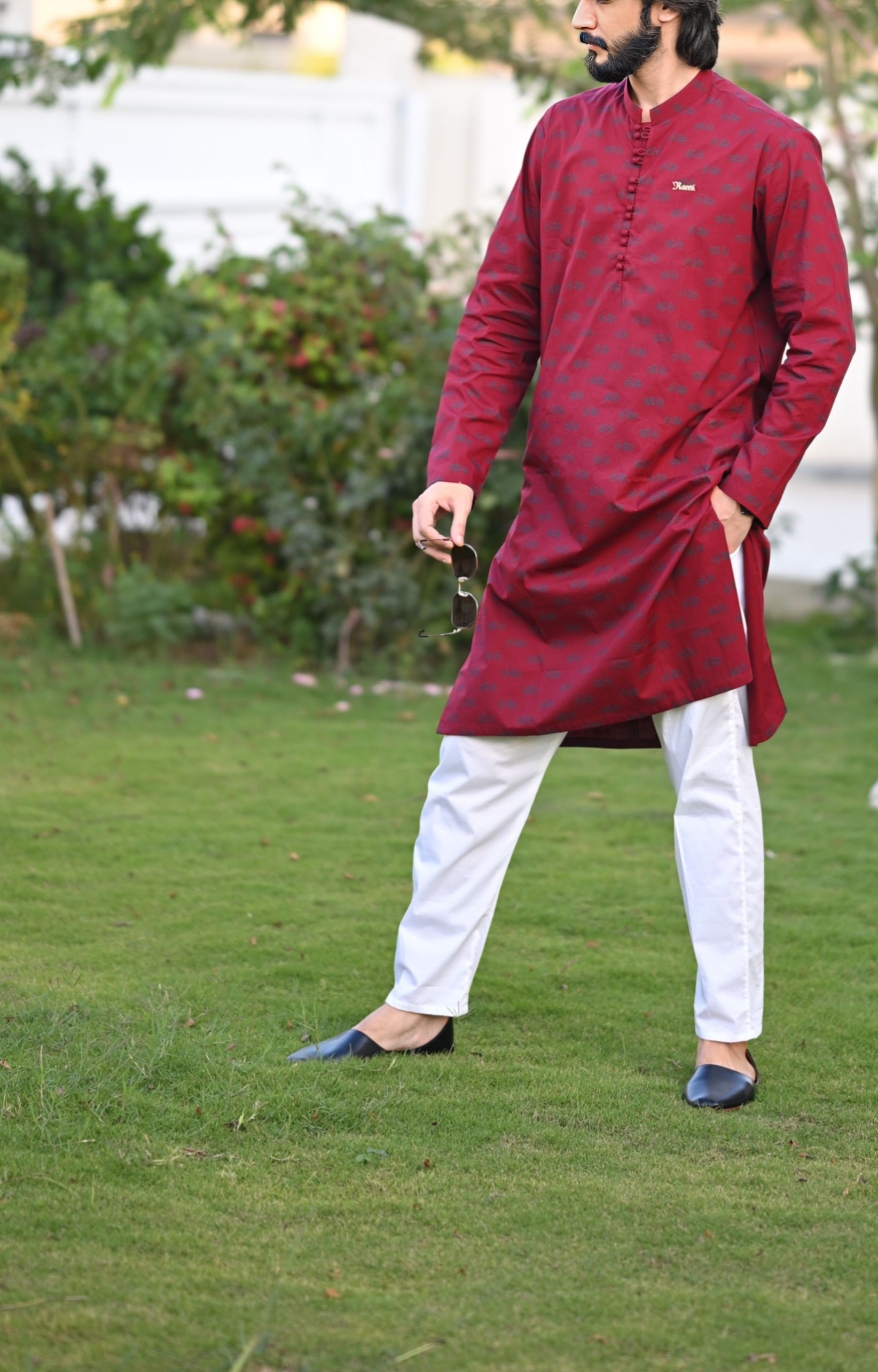 Red Kurta Trouser