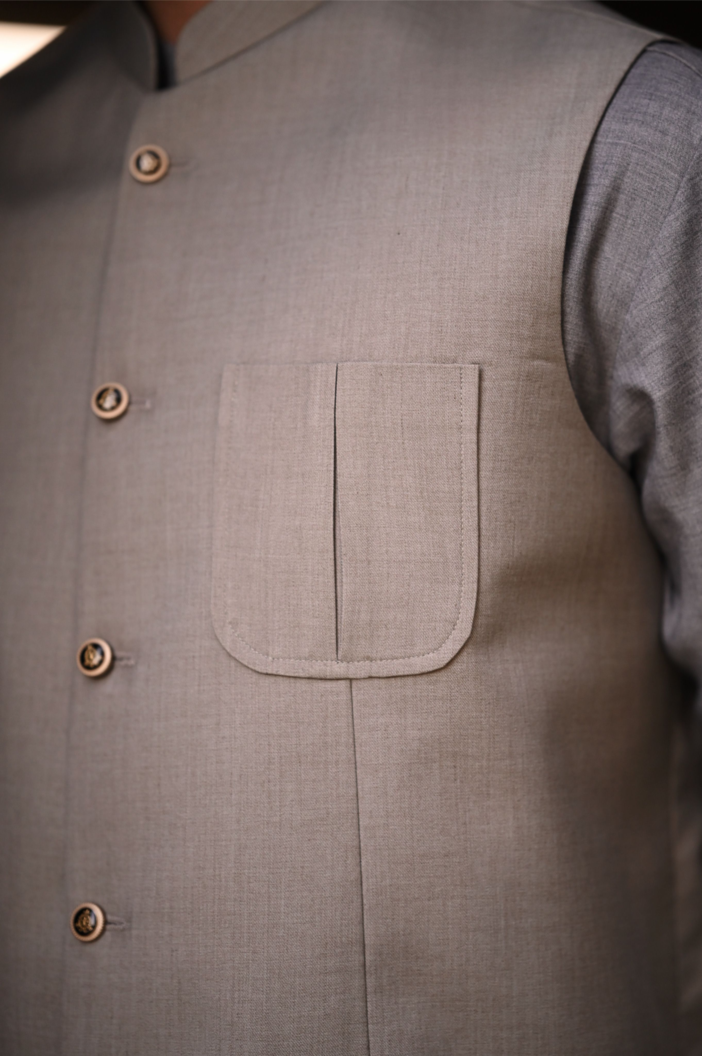 Light Gray Goldwyn Waistcoat