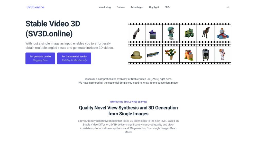 image for SV3D Online