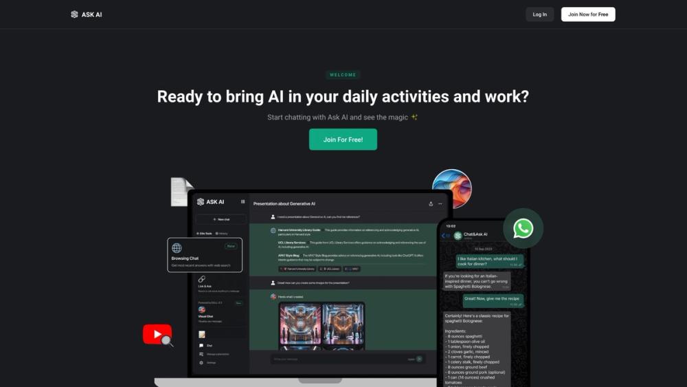 image for Ask AI - AI Powered Chat Bot Assistant