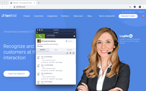 image for Tenfold Click To Dial Extension
