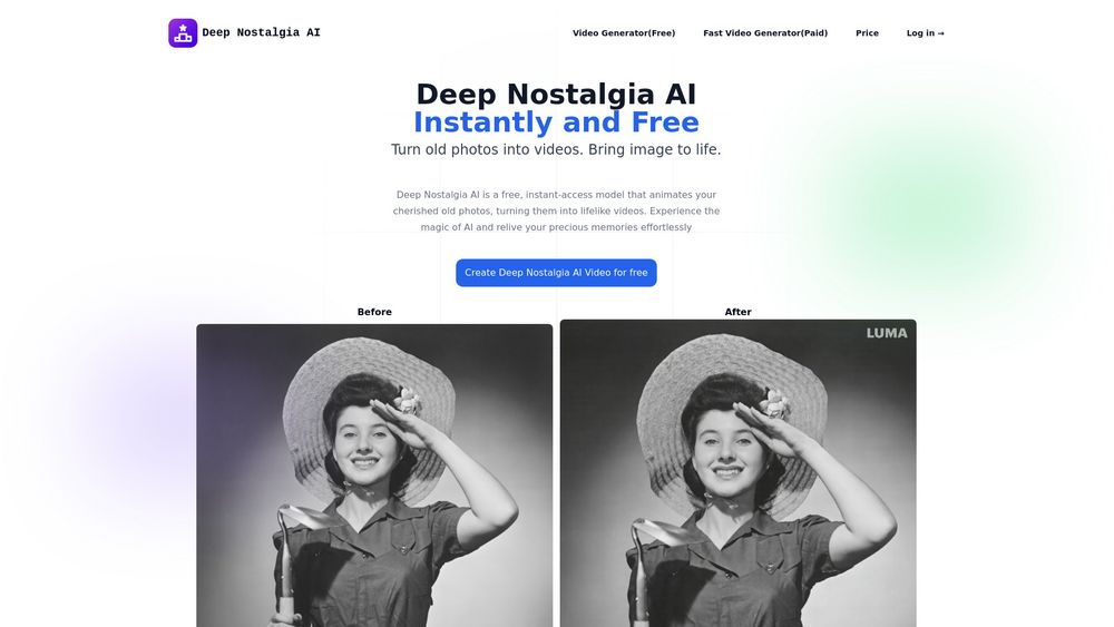 image for Deep Nostalgia AI