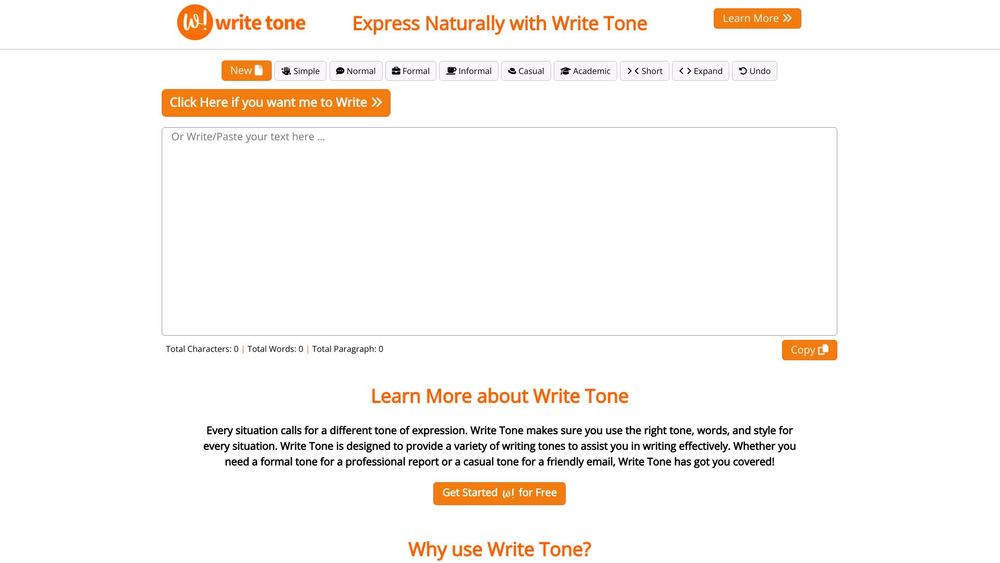 image for Write Tone