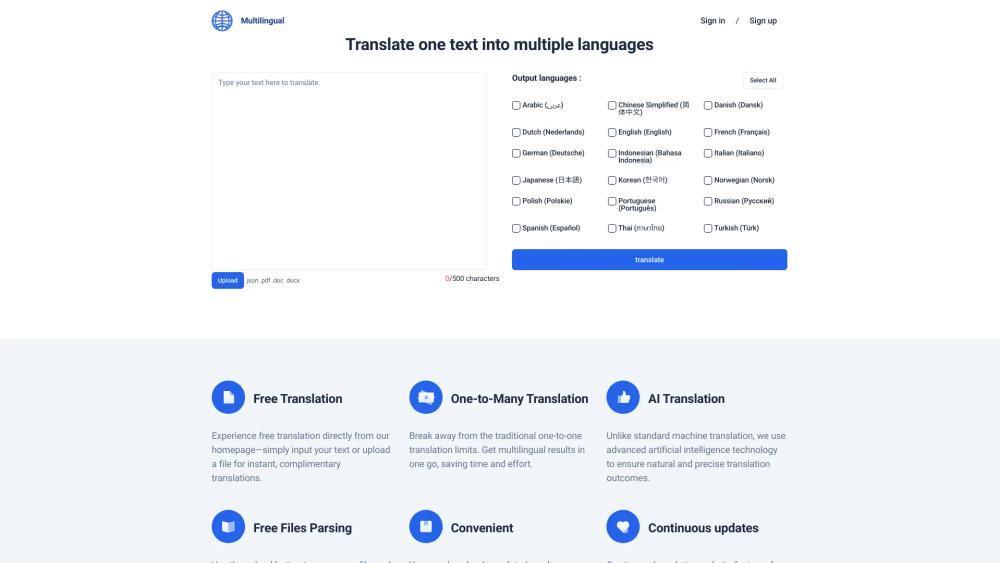 image for Multilingual.top