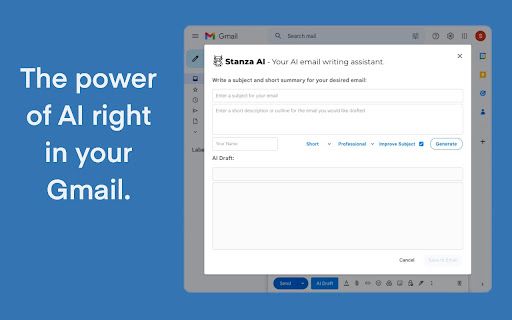 image for Stanza AI: ChatGPT AI Gmail Writing Assistant