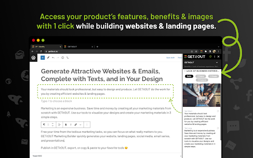 image for GETitOUT – Marketing Texts for Everyone