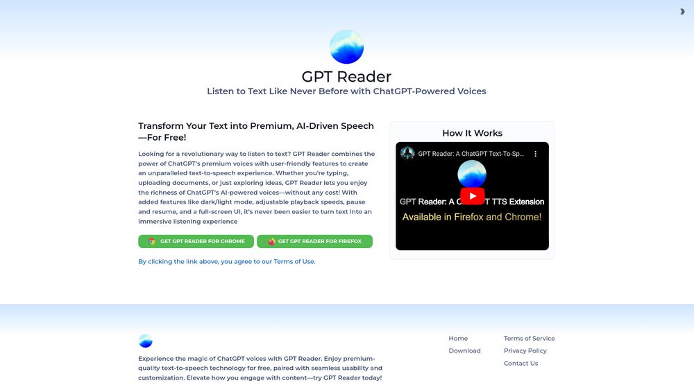 image for GPT Reader: A Free AI Text-to-Speech