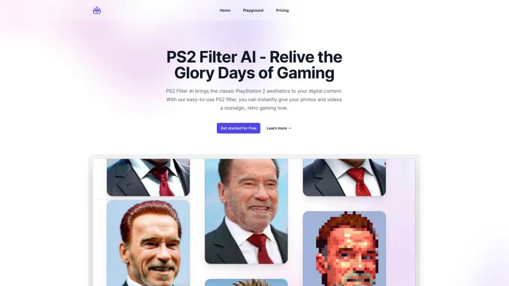 image for PS2 Filter AI | Photo To PS2 Filter