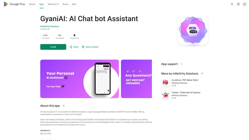 image for GyaniAI: AI Chat bot Assistant