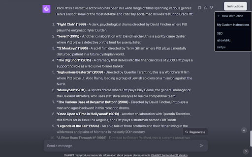 image for Chat gpt instructions manager