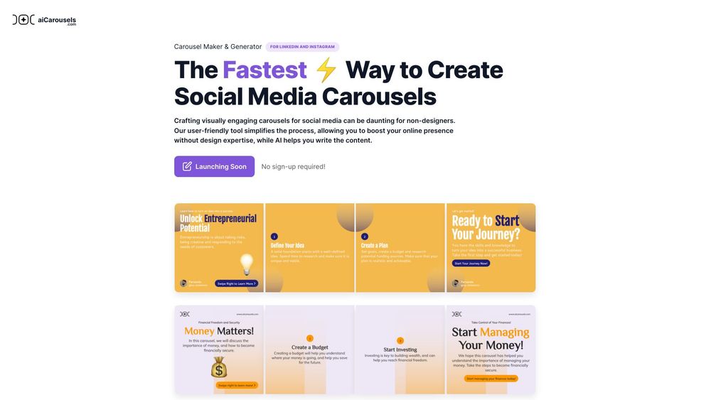 image for aiCarousels.com