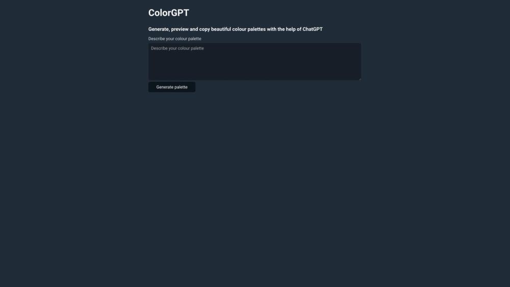 image for ColourGPT