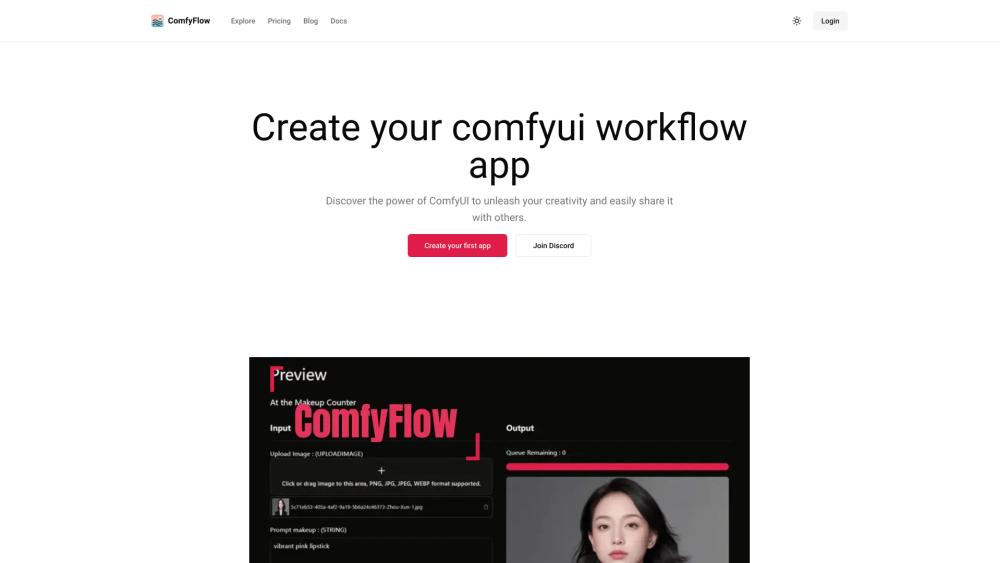 image for https://comfyflow.app/