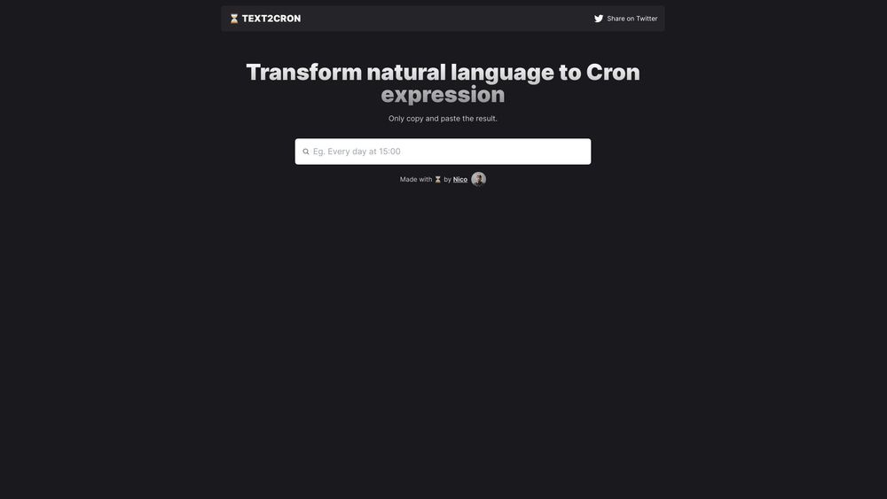 image for Text2Cron