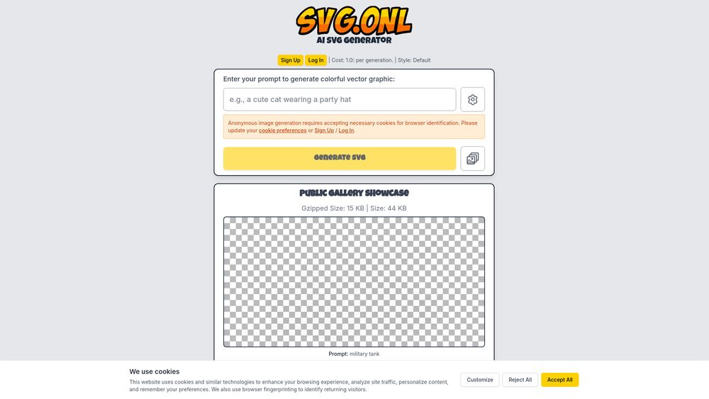 image for AI SVG Generator | text to SVG | svg.onl