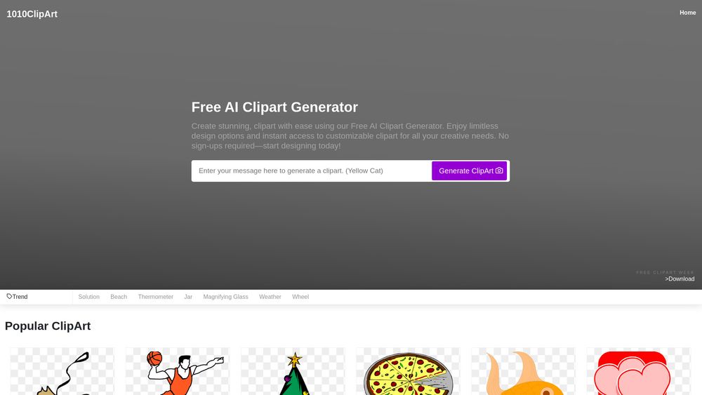 image for Free AI Clipart Generator