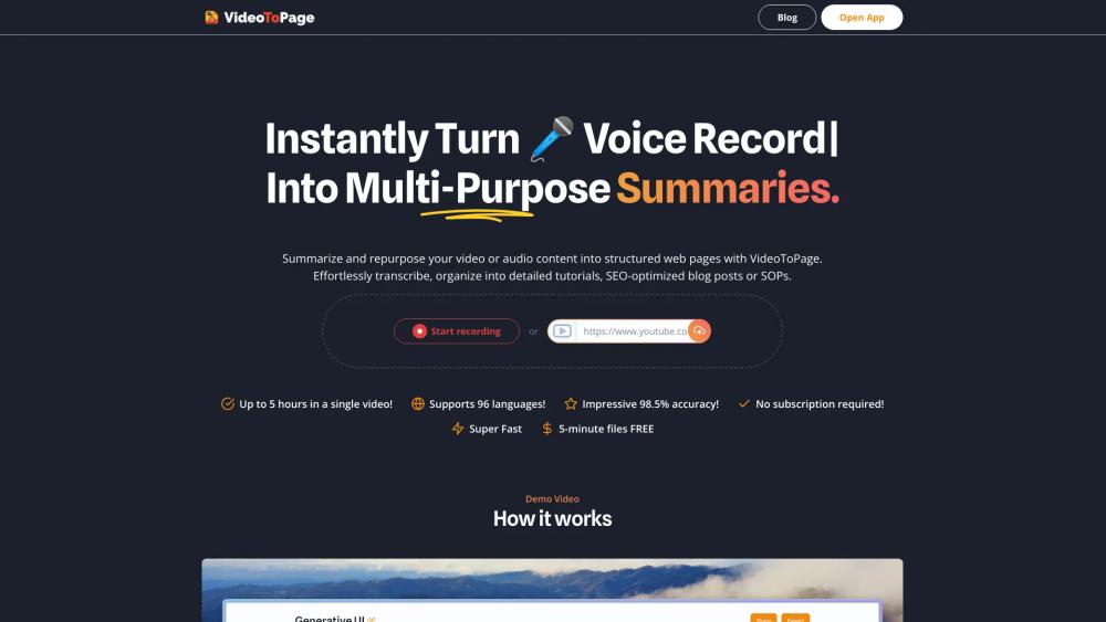 image for VideoToPage