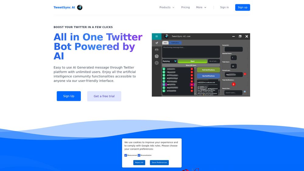 image for TweetSyncAI - AI Twitter Bot