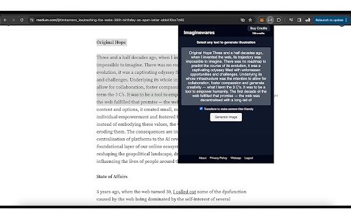 image for Imaginewares Chrome Extension