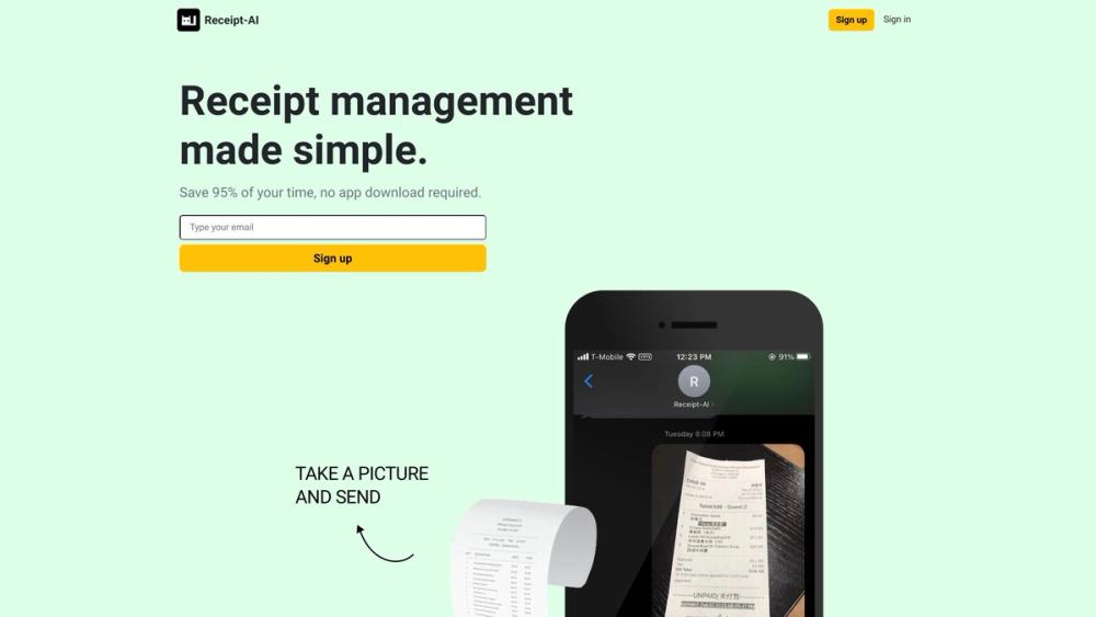 image for Receipt-AI for Startup
