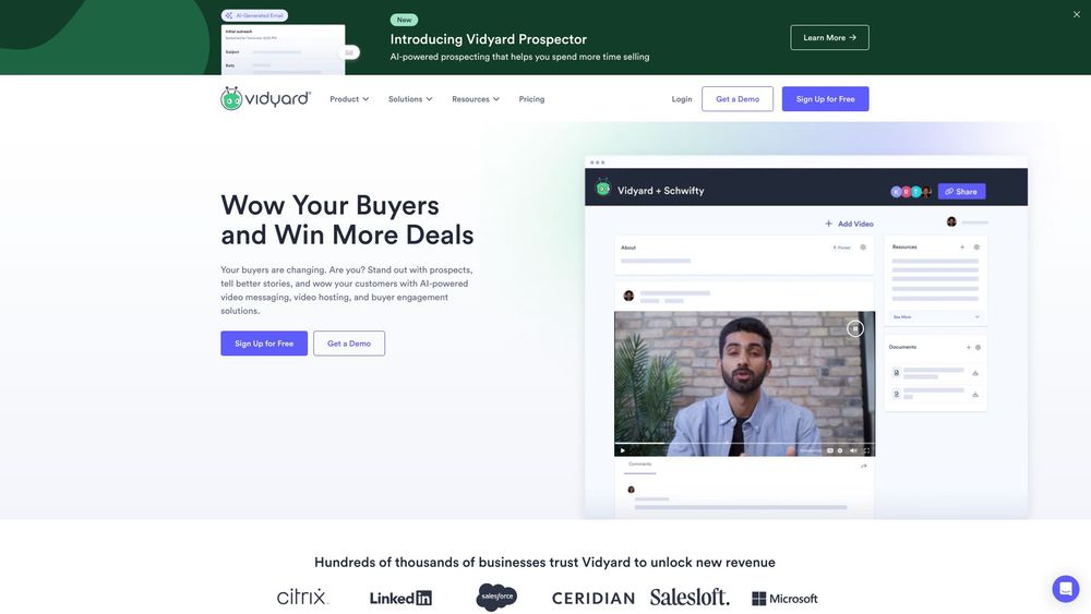 image for Vidyard - Video Tools for Virtual Sales and Marketing Teams
