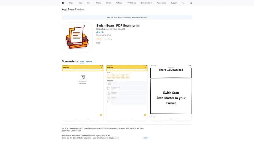 image for Swish Scan : PDF Scanner