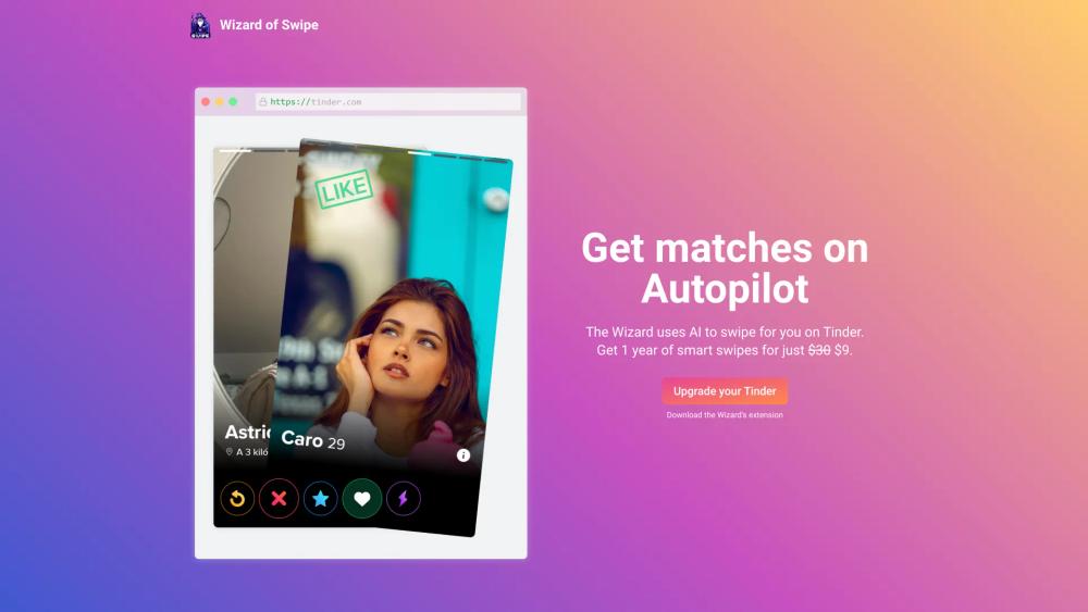 image for Wizard of Swipe for Tinder