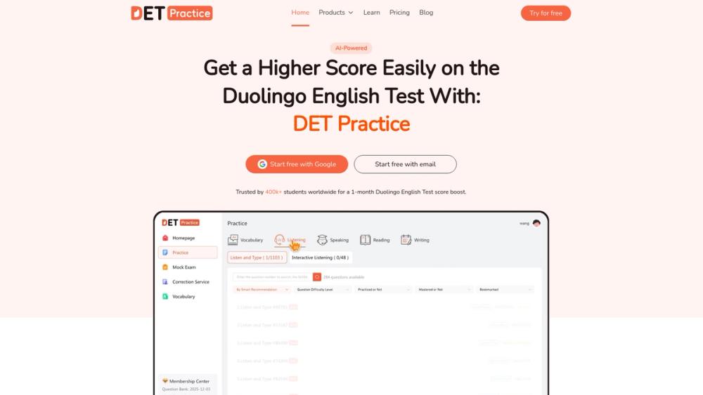 image for DET Practice