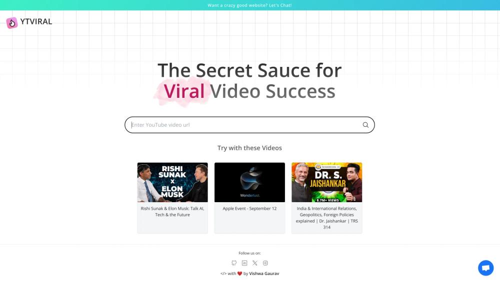 image for YTViral: Viral Spark in Every Video