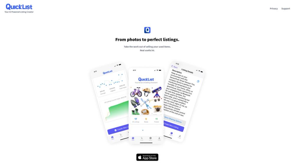 image for QuickList AI Listing Creator