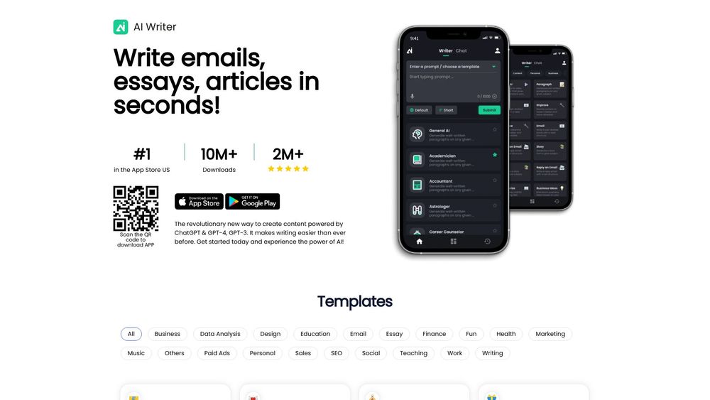 image for AI Writer: Essay Email Writing(APP)