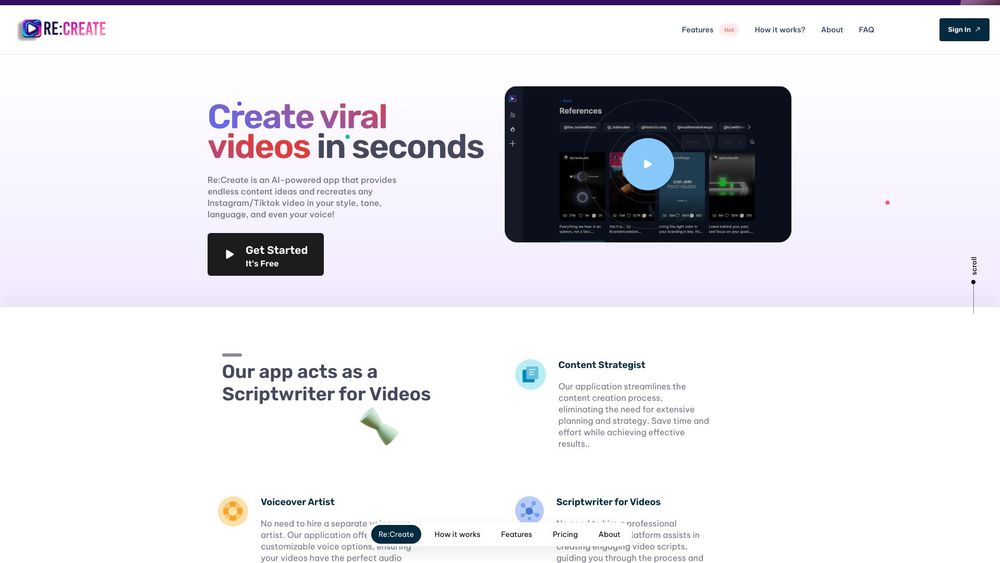 image for RE:Create Video