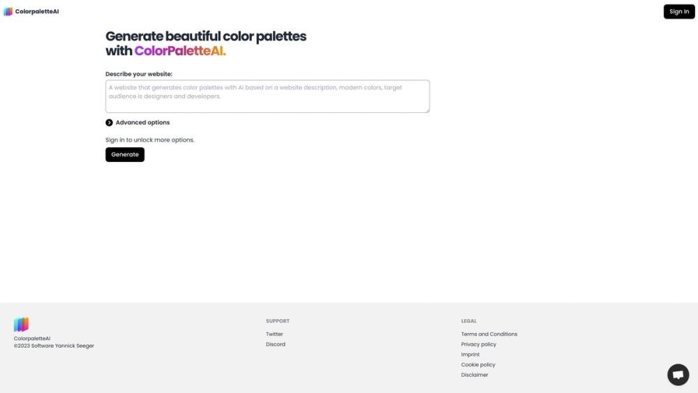 image for ColorpaletteAI