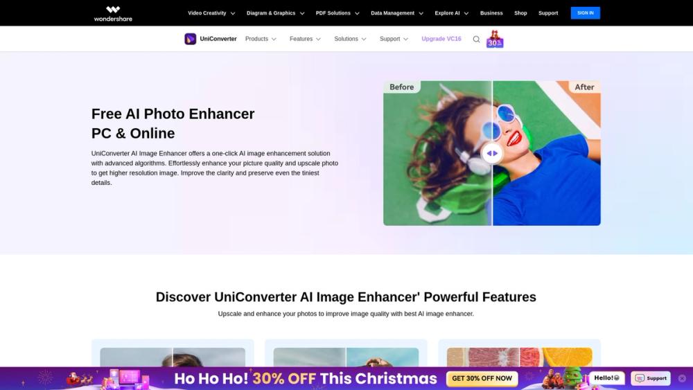 image for UniConverter AI Image Enhancer