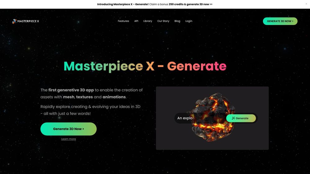 image for Masterpiece X - Generate