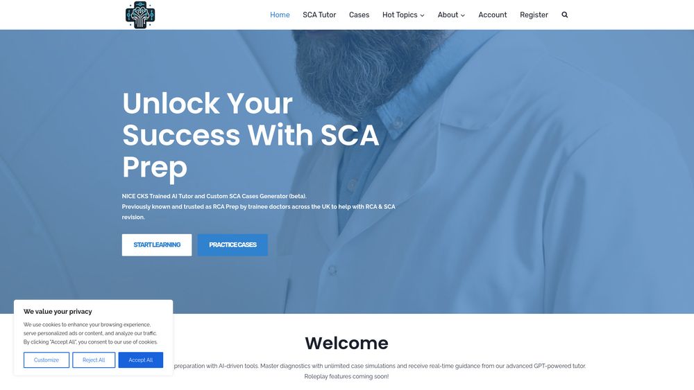 image for RCGP SCA Exam AI Powered Learning